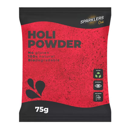 Polvo Holi ROJO - Bolsa de 75 gramos