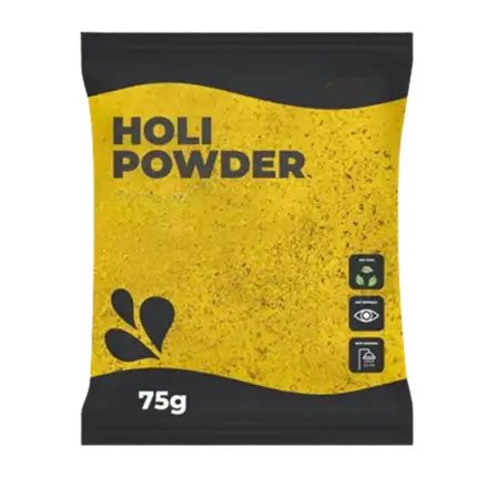 Polvo Holi AMARILLO - Bolsa de 75 gramos