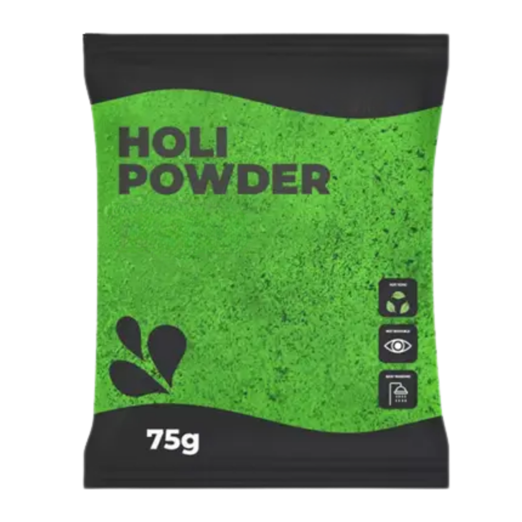 Polvo Holi VERDE - Bolsa de 75 gramos