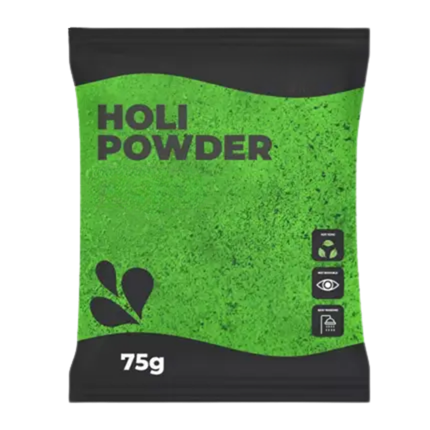 Polvo Holi VERDE - Bolsa de 75 gramos