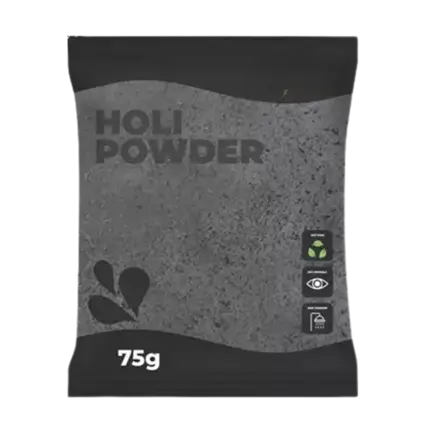 Polvo Holi NEGRO - Bolsa de 75 gramos