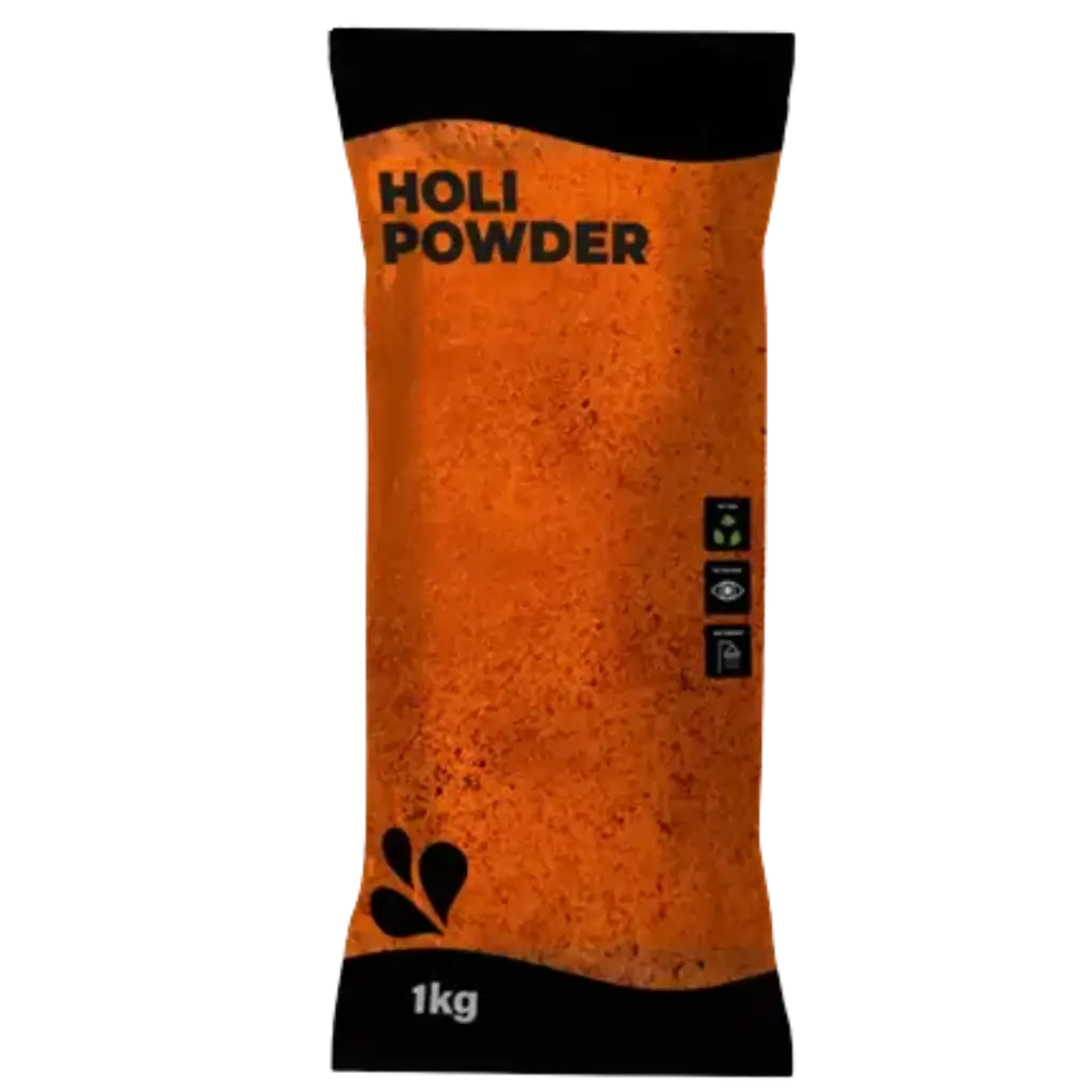 Polvo Holi naranja - Bolsa de 1 kg