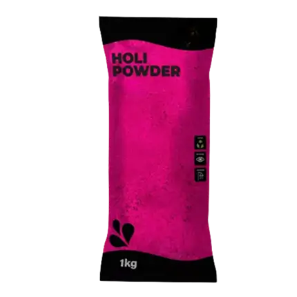 Polvo Holi rosa - Bolsa de 1 kg