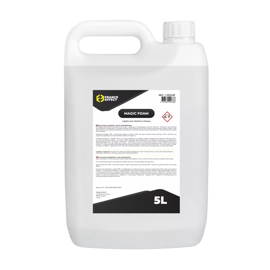 Líquido espumante hiperconcentrado al 1 % para máquina de espuma - Magic Foam® 5 L