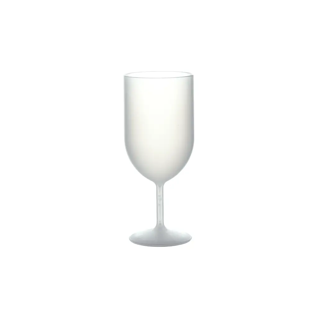 Lote de 20 copas de vino Ecocup con efecto escarchado, 12 cl (18 cl hasta el borde), reutilizables - Para vino, cata y aperitivo