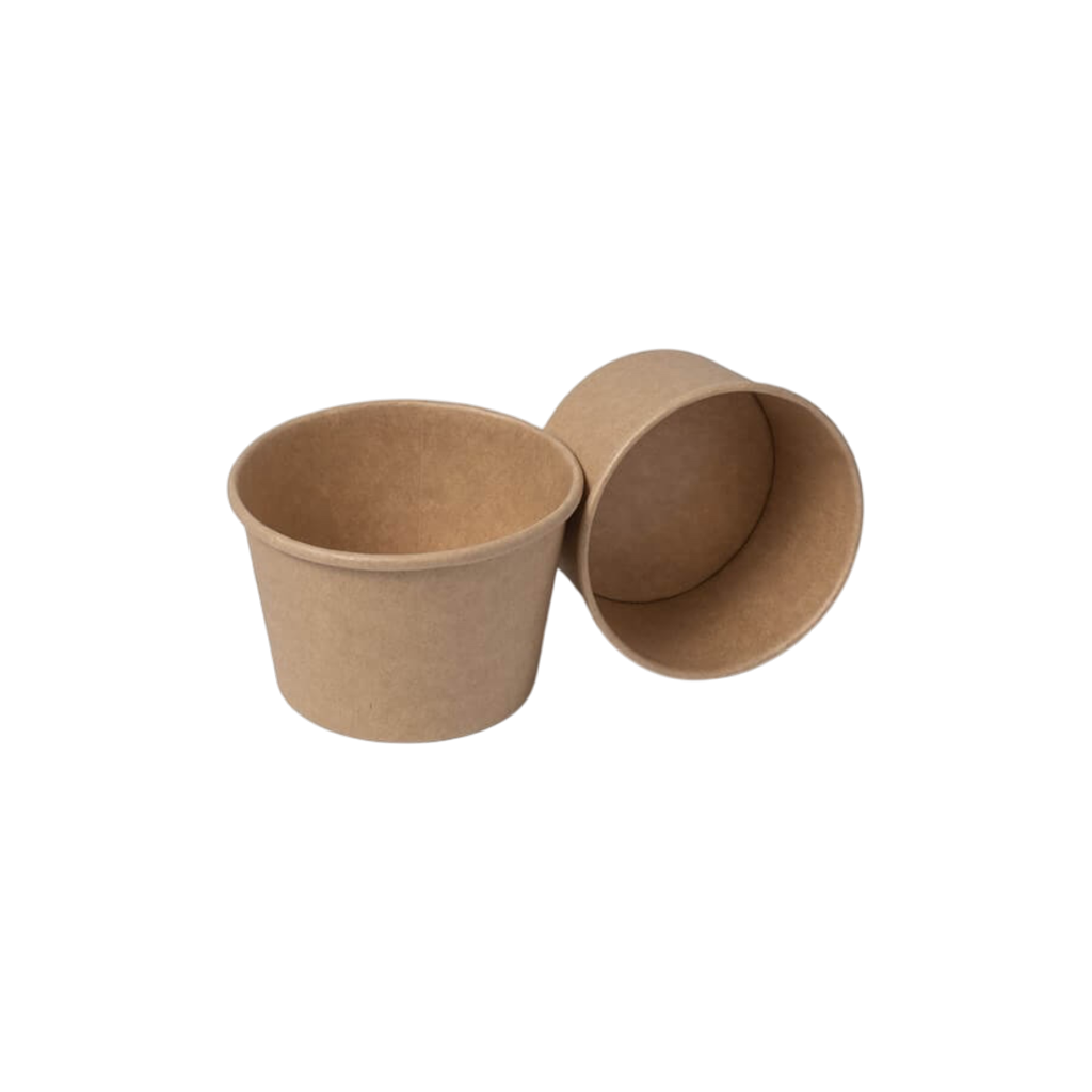 Vaso de helado de cartón kraft - 36 cl (12 oz) - Lote de 50