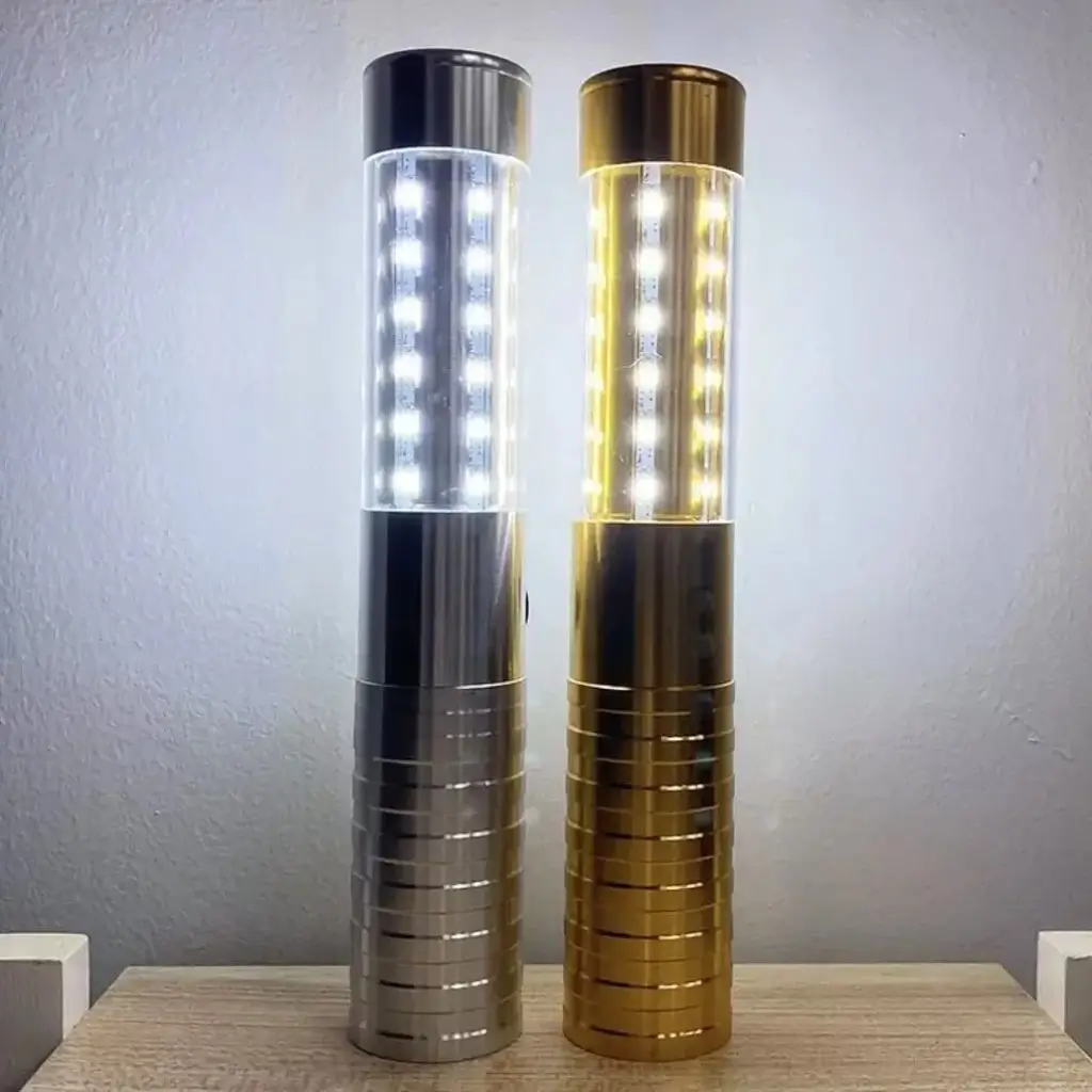Lote de 2 BARRAS LED PARA BOTELLAS V.I.P. PLATEADAS