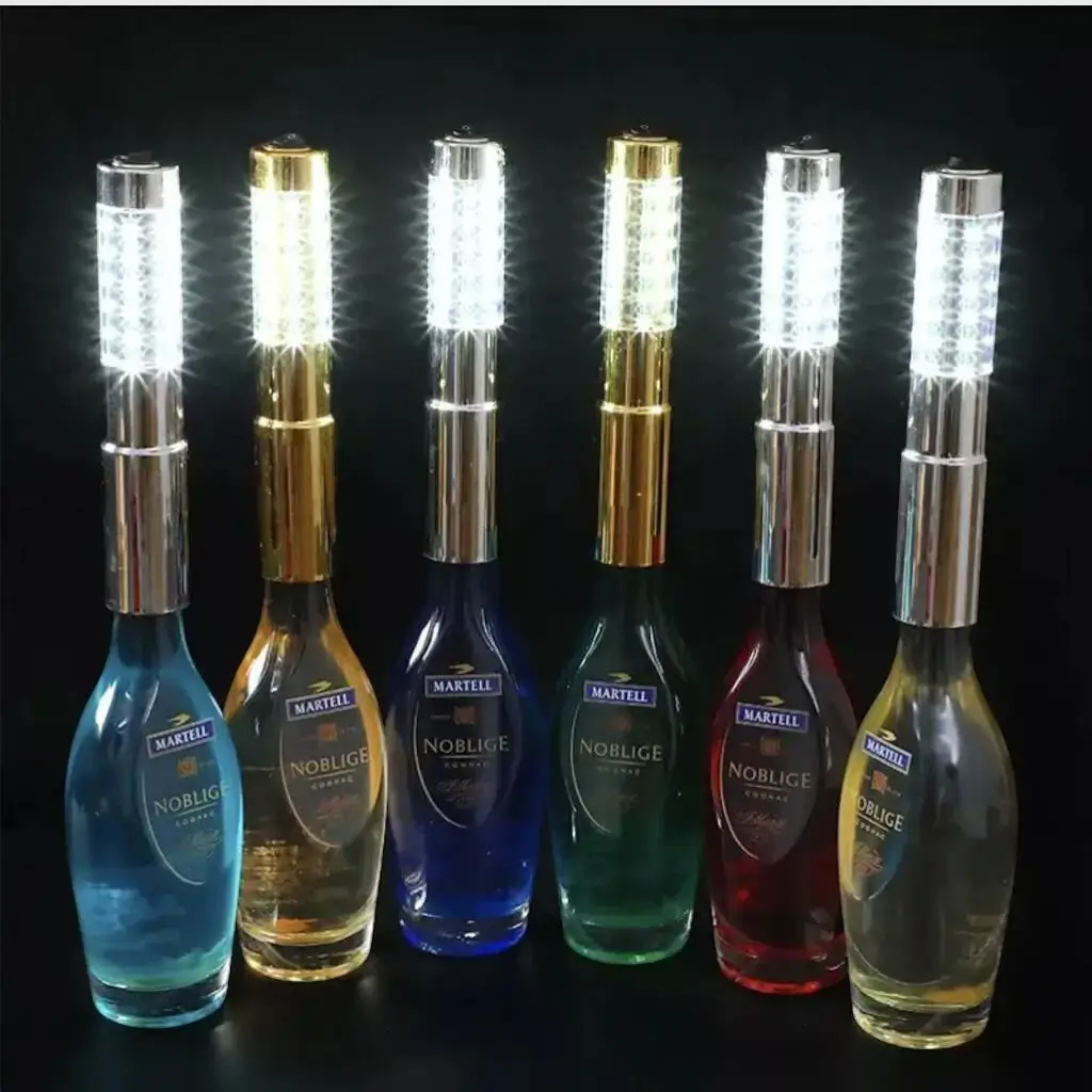 Lote de 2 BARRAS LED PARA BOTELLAS V.I.P. DORADAS
