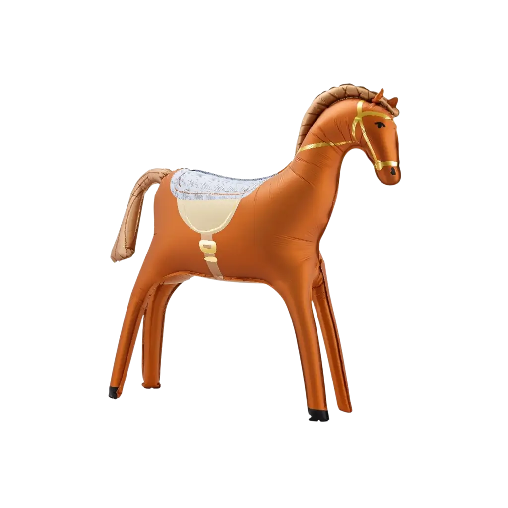 Globo de aluminio de caballo gigante, 112 x 97 cm – Decoración de cumpleaños