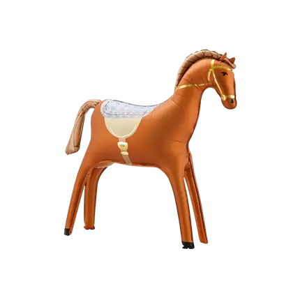 Globo de aluminio de caballo gigante, 112 x 97 cm – Decoración de cumpleaños