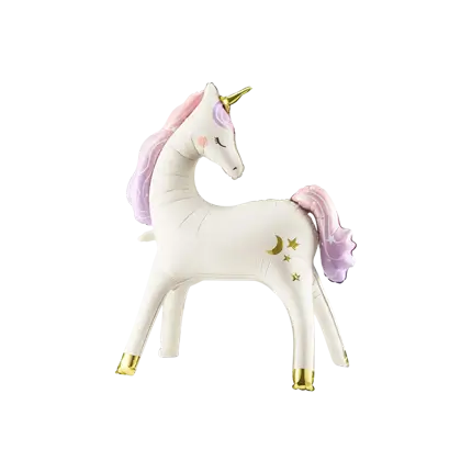 Globo de aluminio de unicornio gigante, 95 x 86 cm – Decoración de cumpleaños