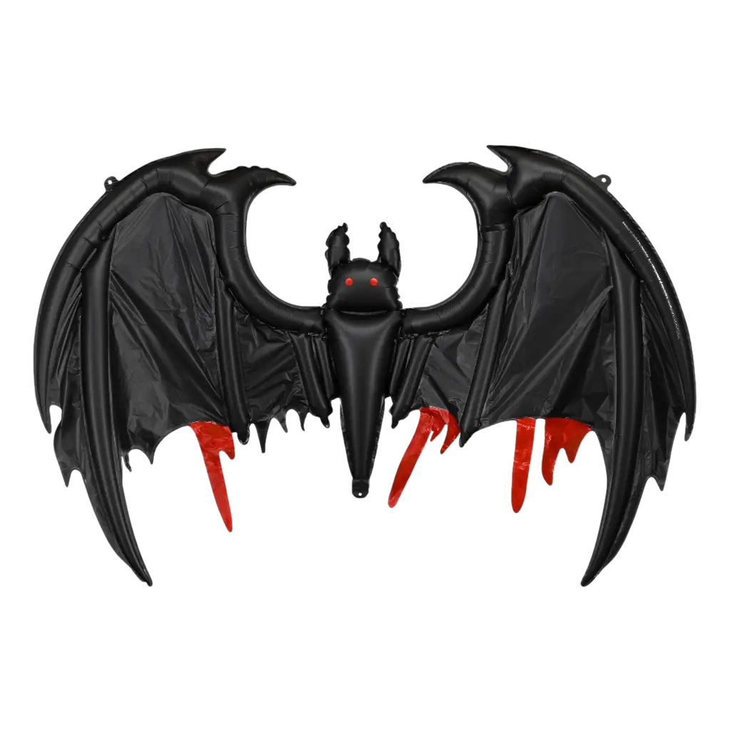 Globo de aluminio con forma de murciélago gigante, 120 x 81 cm – Decoración de Halloween