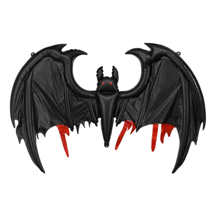 Globo de aluminio con forma de murciélago gigante, 120 x 81 cm – Decoración de Halloween