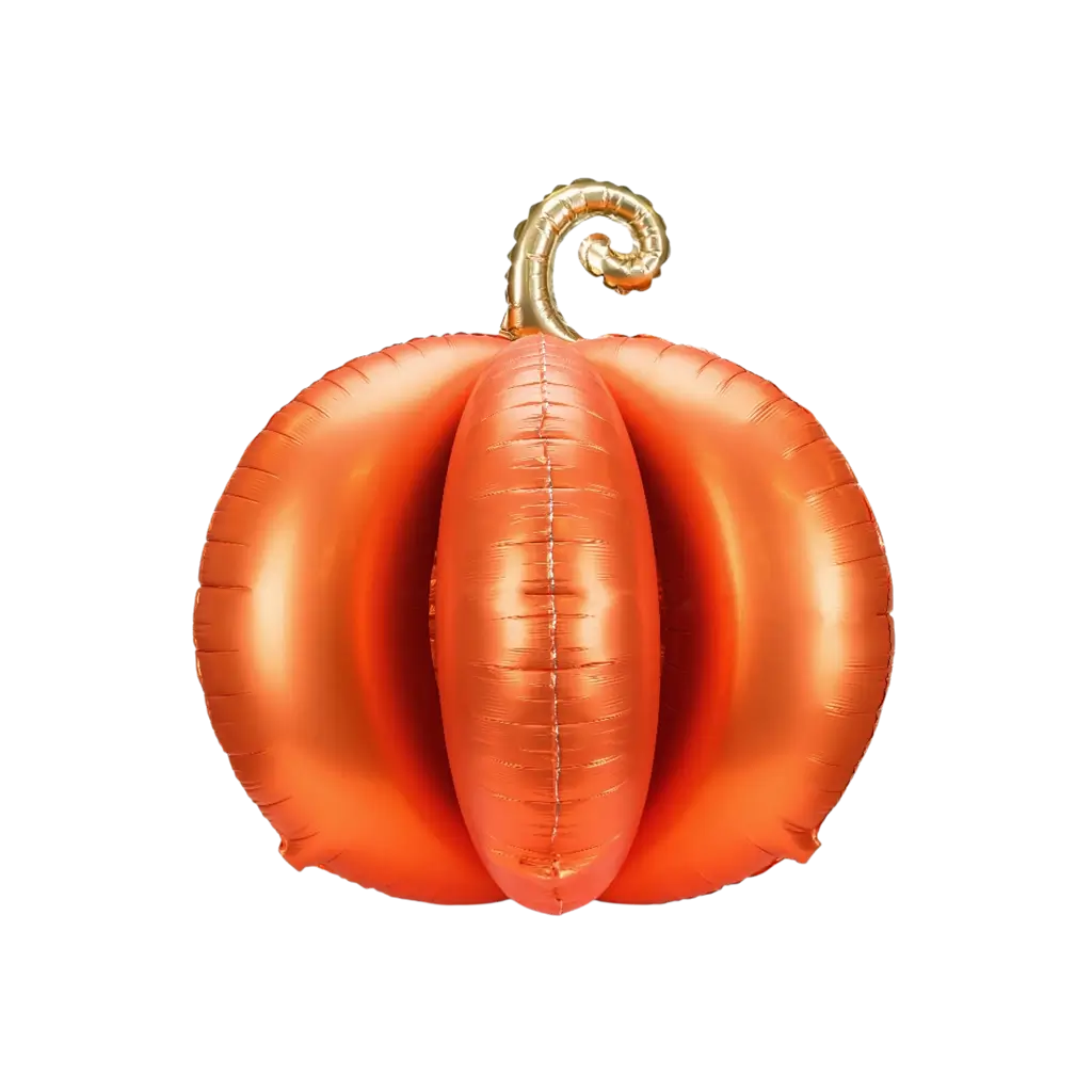 Globo de aluminio con forma de calabaza 3D gigante, 90 x 90 cm – Decoración de Halloween