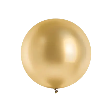 Globo gigante metálico dorado brillante, Ø 100 cm