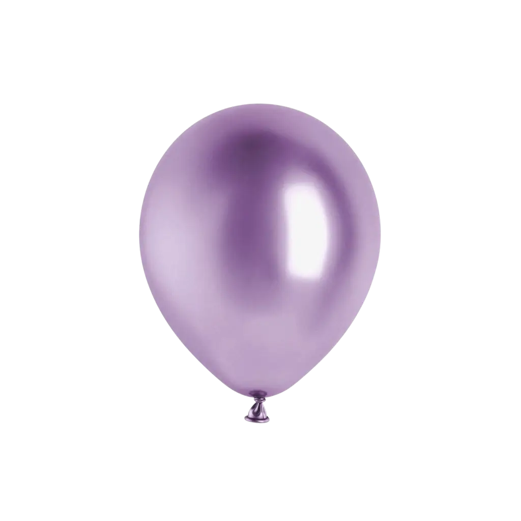 Lote de 10 globos metálicos brillantes de color violeta