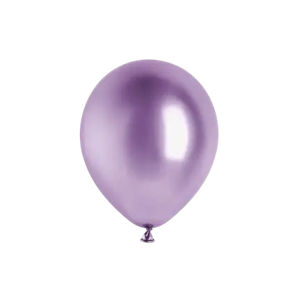 Lote de 50 globos metálicos brillantes de color violeta