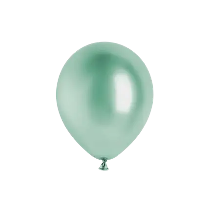 Lote de 50 globos metálicos brillantes de color verde botella