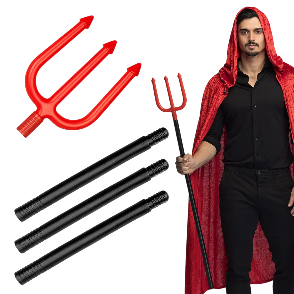 Tridente del diablo de 112 cm – Accesorio para disfraces de Halloween