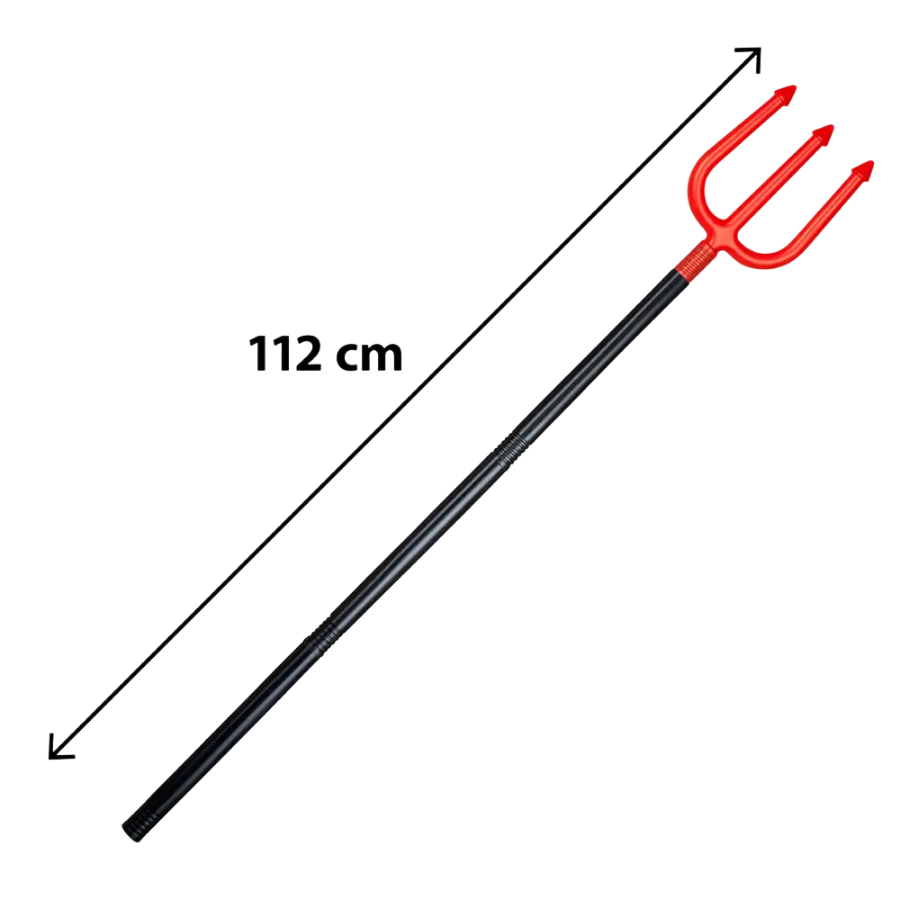 Tridente del diablo de 112 cm – Accesorio para disfraces de Halloween