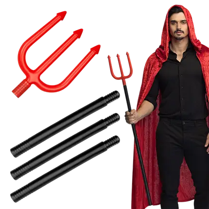 Tridente del diablo de 112 cm – Accesorio para disfraces de Halloween