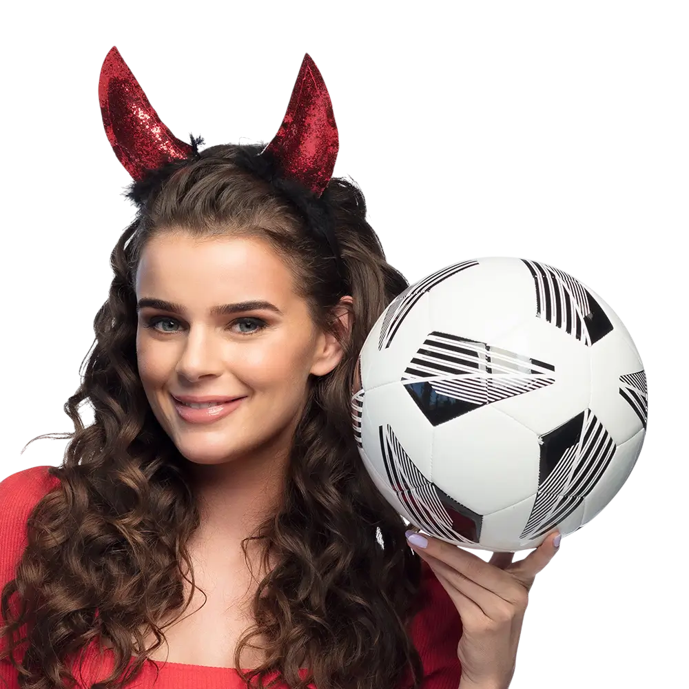 Diadema de diablesa roja – Cuernos de diablo para Halloween