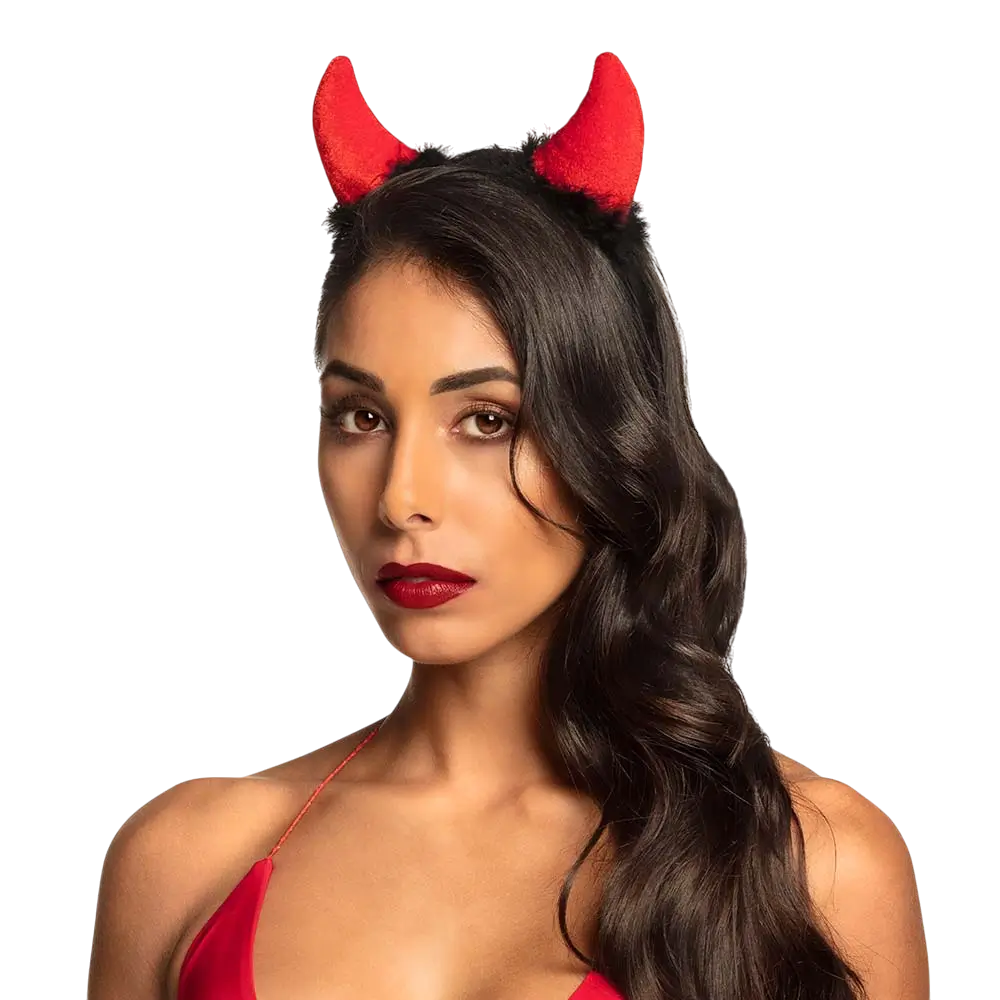 Diadema con cuernos de diablo – Accesorio de Halloween