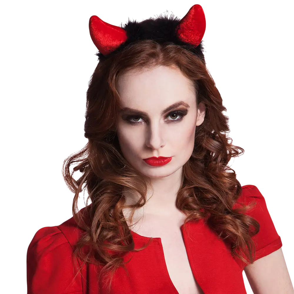 Diadema con cuernos de diablo – Accesorio de Halloween