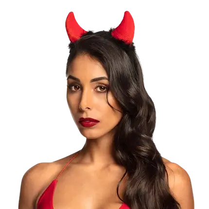 Diadema con cuernos de diablo – Accesorio de Halloween