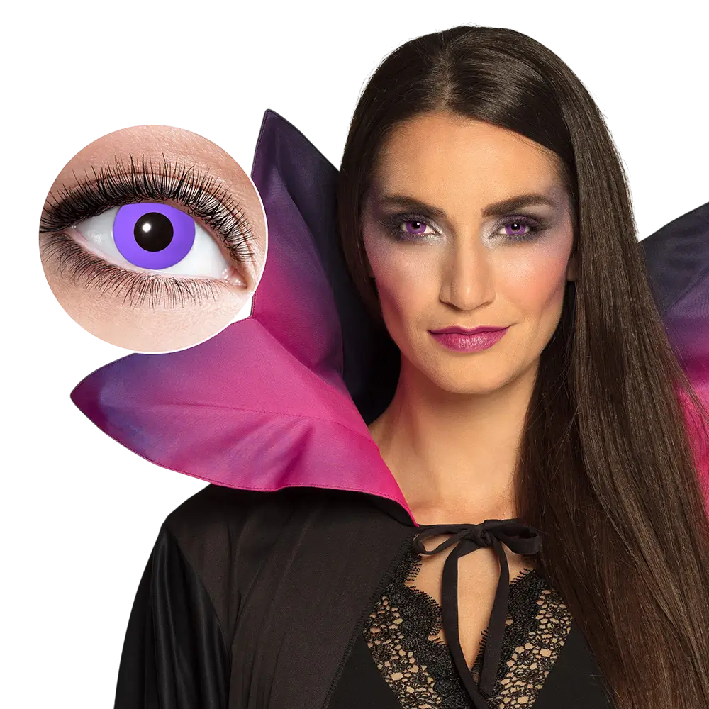 Lentes de contacto góticas moradas – Lentes de contacto de Halloween