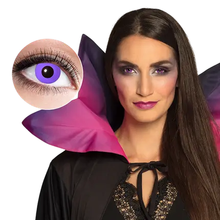 Lentes de contacto góticas moradas – Lentes de contacto de Halloween
