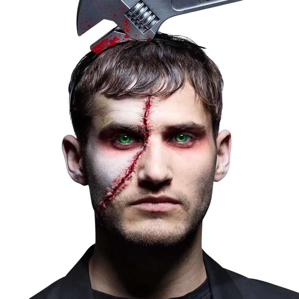 Lentes de contacto verdes de zombi – Lentes de contacto de Halloween