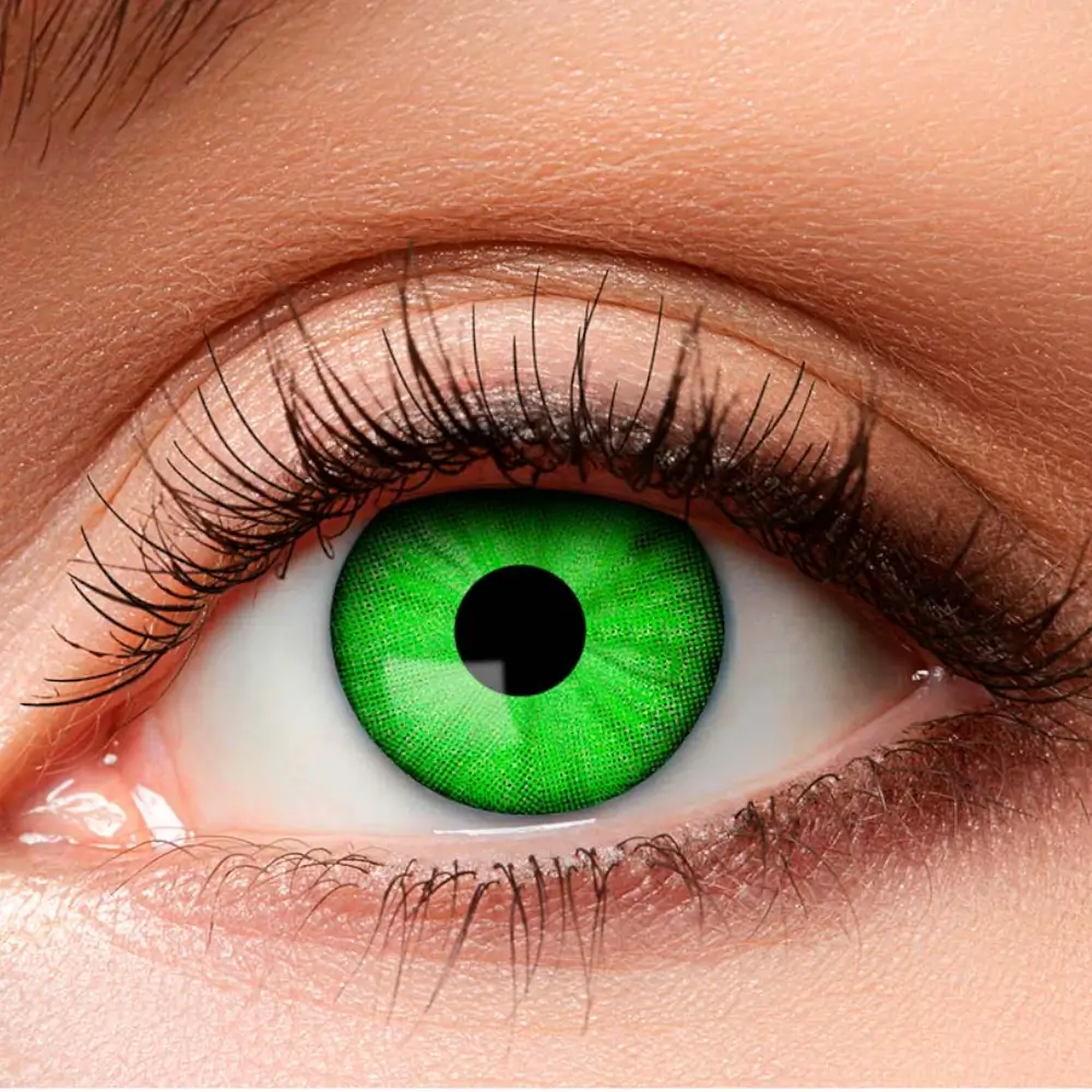 Lentes de contacto verdes de zombi – Lentes de contacto de Halloween