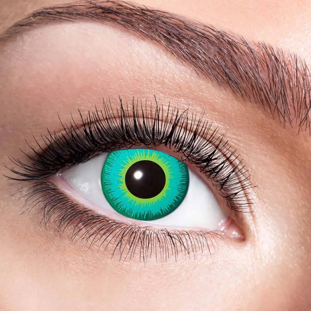 Lentes de contacto verdes de bruja – Lentes de contacto de Halloween