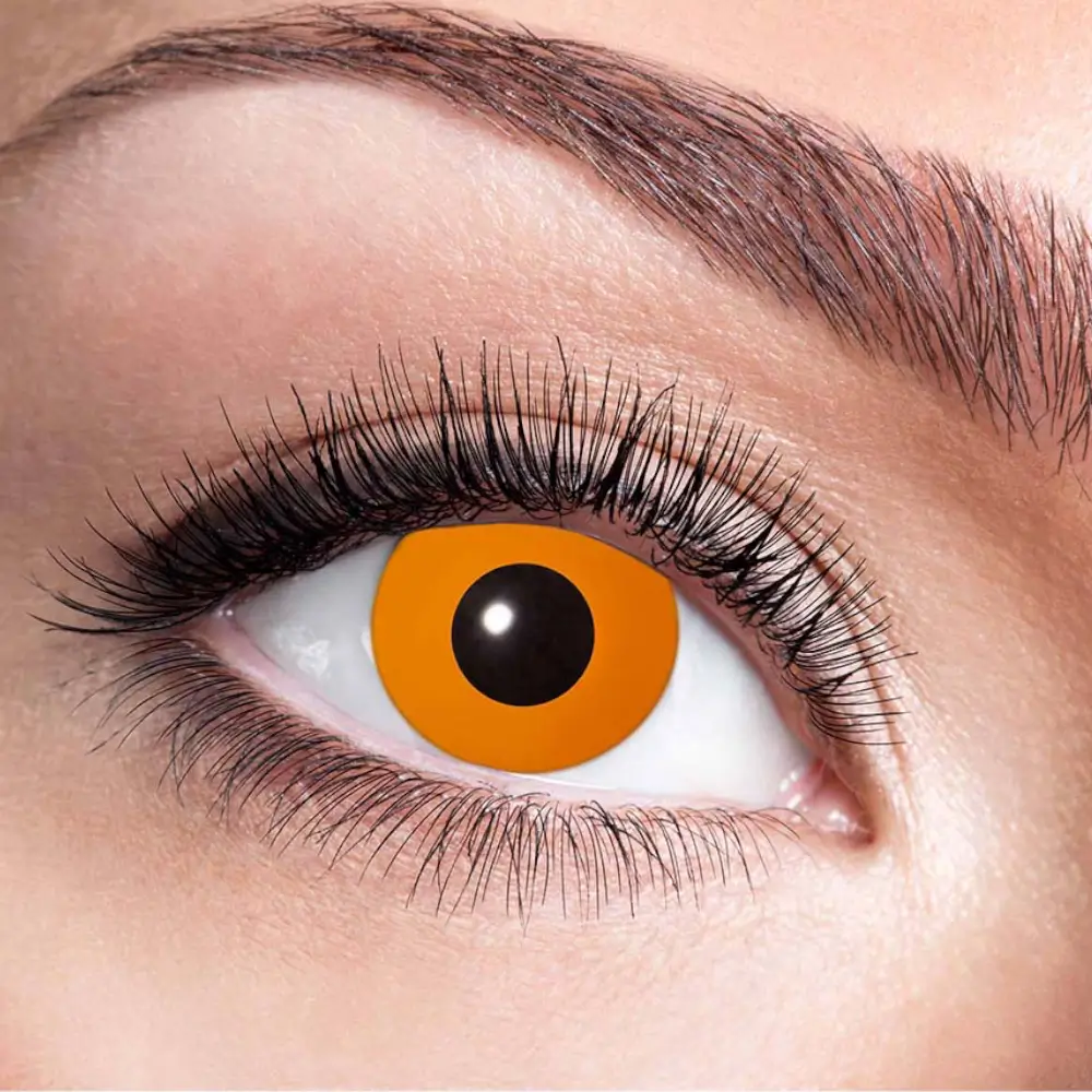 Lentes de contacto naranja calabaza – Lentes de contacto de Halloween
