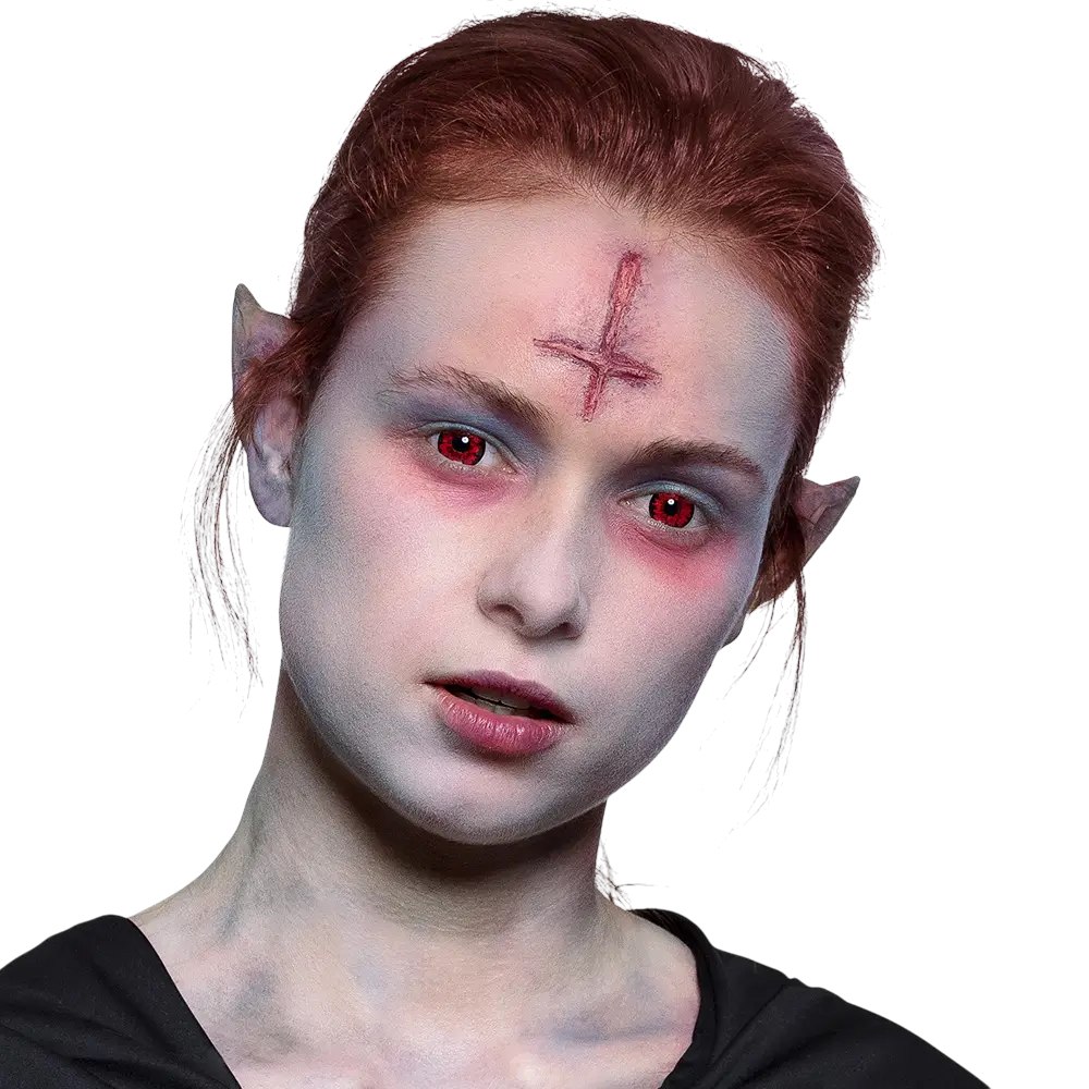 Lentes de contacto rojas de vampiro – Lentes de contacto de Halloween
