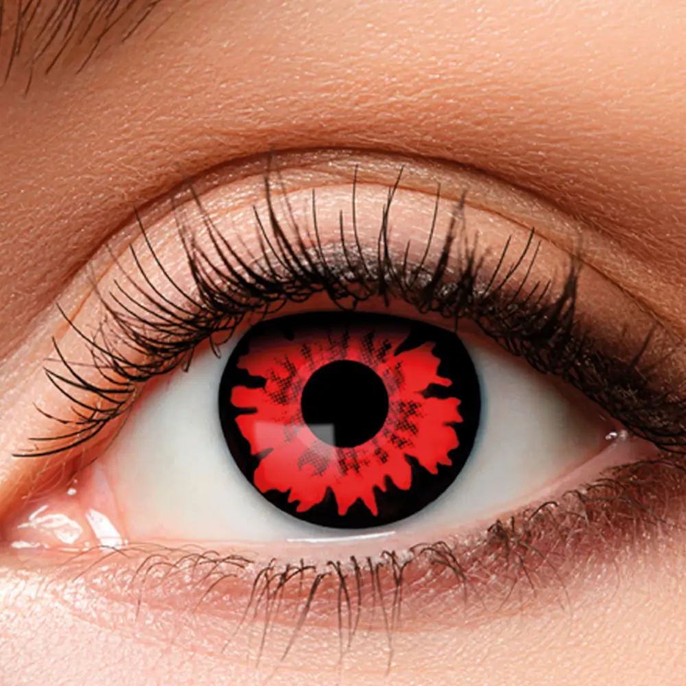 Lentes de contacto rojas de vampiro – Lentes de contacto de Halloween