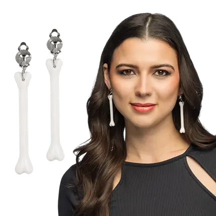 Pendientes colgantes con forma de hueso – Mujer de las Cuevas