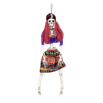 Esqueleto de vidente para colgar, 40 cm – Decoración de Halloween