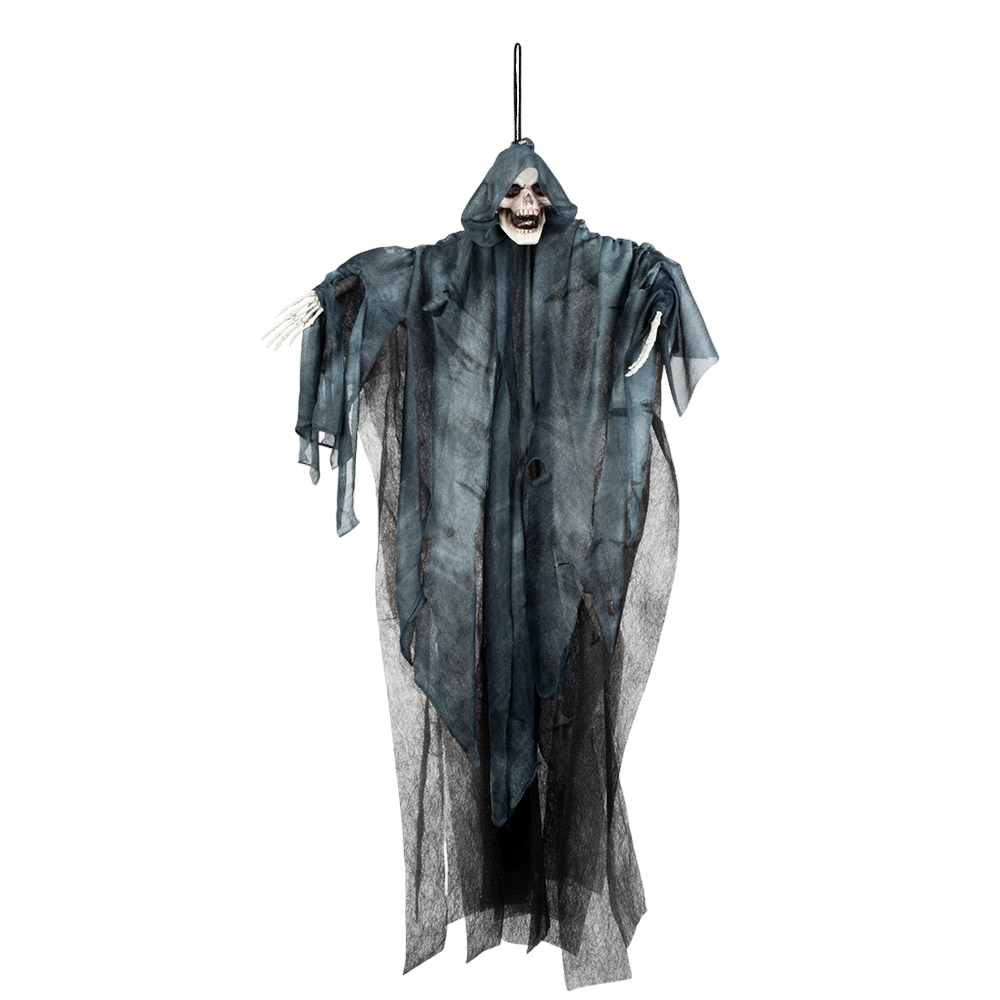 Fantasma con forma de calavera para colgar, 65 cm – Decoración de Halloween