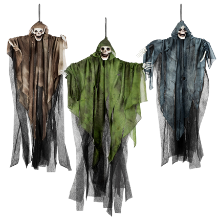Fantasma con forma de calavera para colgar, 65 cm – Decoración de Halloween