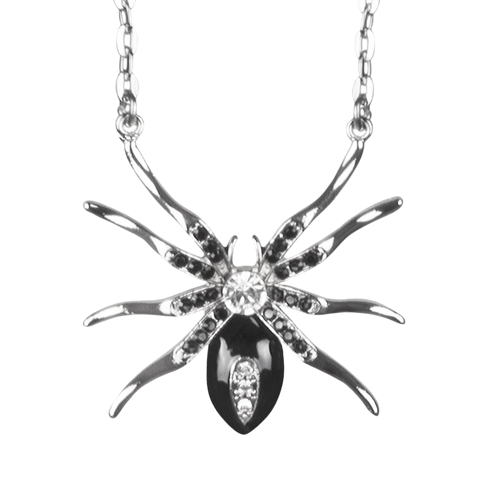 Collar «Araña Black Widow» – Joya de Halloween