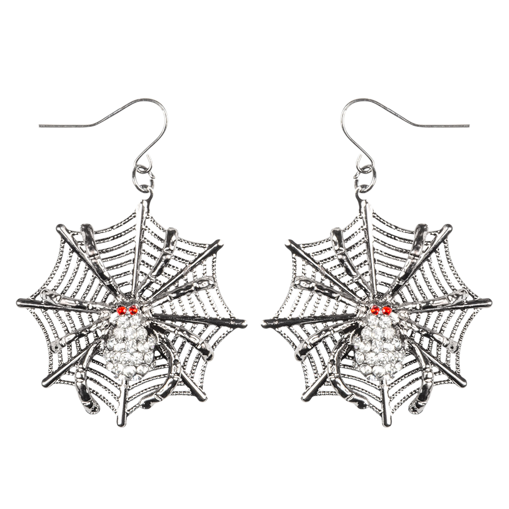 Pendientes de araña – Accesorio de Halloween