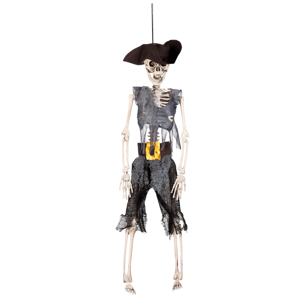 Esqueleto de pirata para colgar, 40 cm – Decoración de Halloween