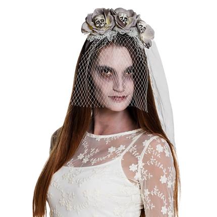 Diadema con calaveras de zombi – Accesorio de Halloween