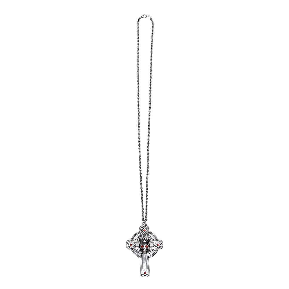 Collar con calavera y huesos – Joya de Halloween