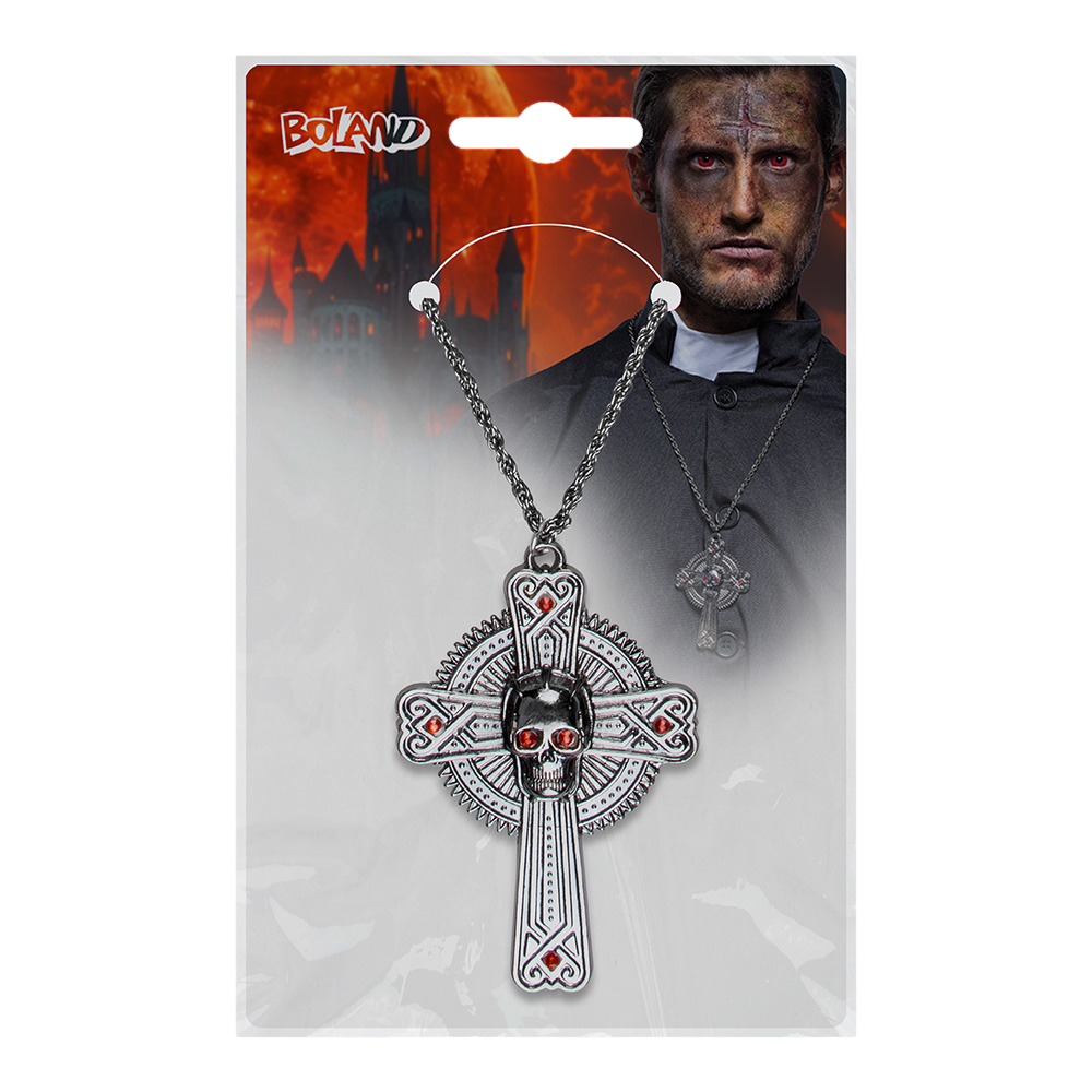 Collar con calavera y huesos – Joya de Halloween