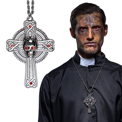 Collar con calavera y huesos – Joya de Halloween