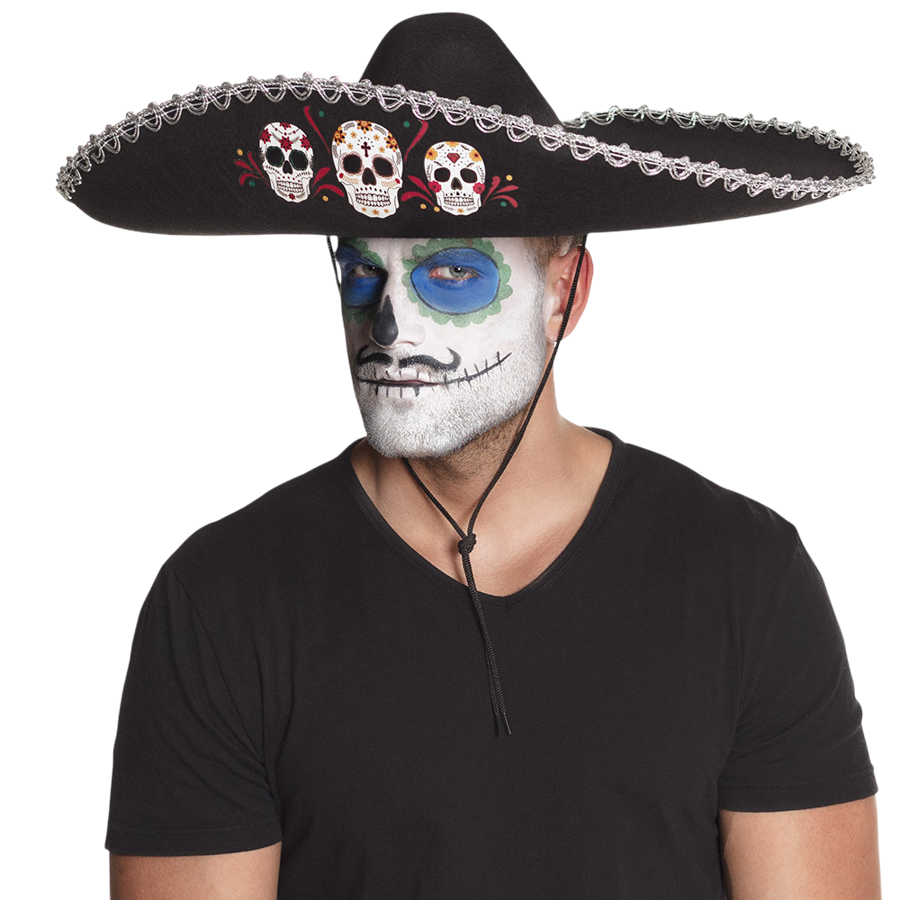 Sombrero de calavera del Día de los Muertos