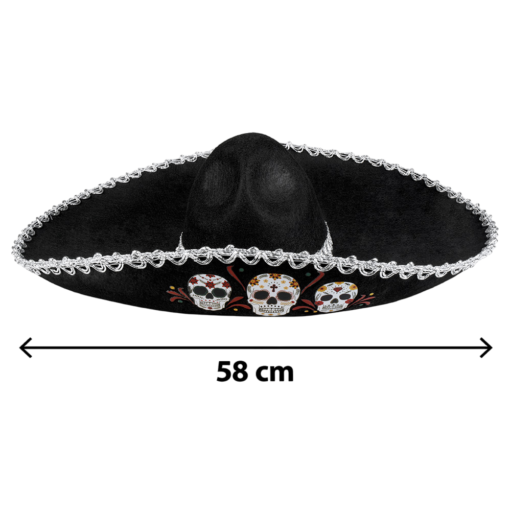 Sombrero de calavera del Día de los Muertos